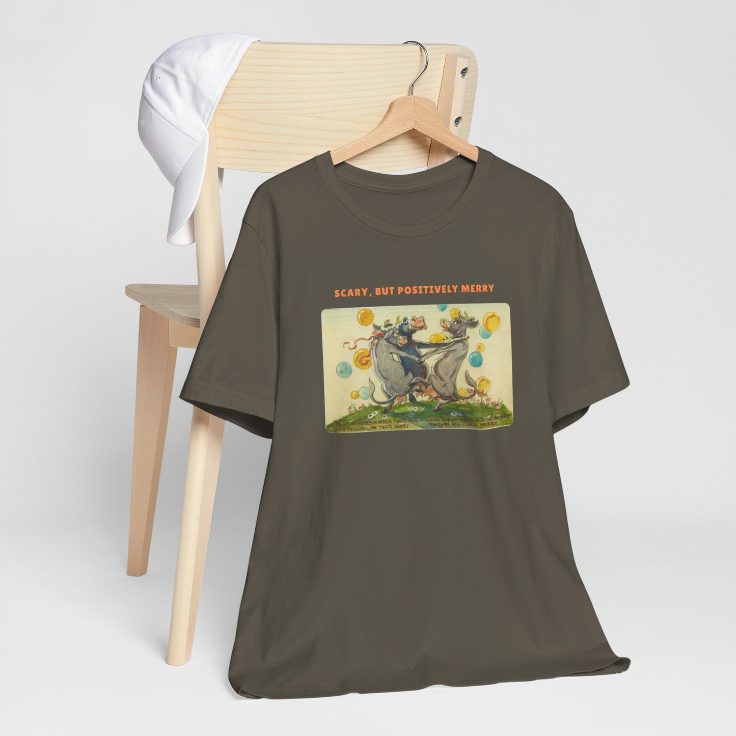 Scary, But Positively Merry Purple Cow T-Shirt