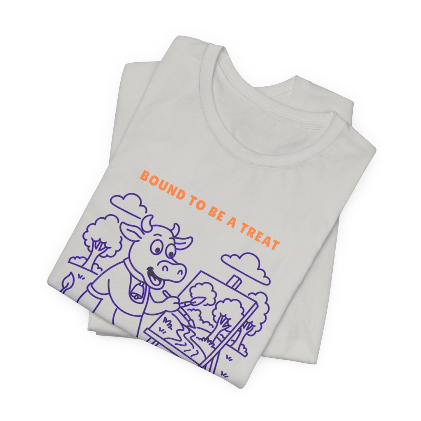 Purple Cow Landscape Artist T-Shirt