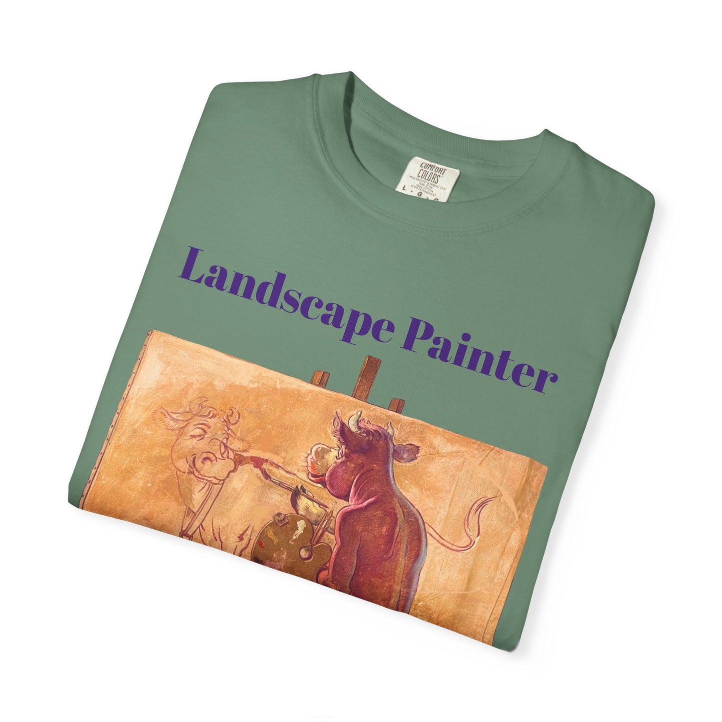 “Landscape Painter” – Purple Cow Artist T-Shirt