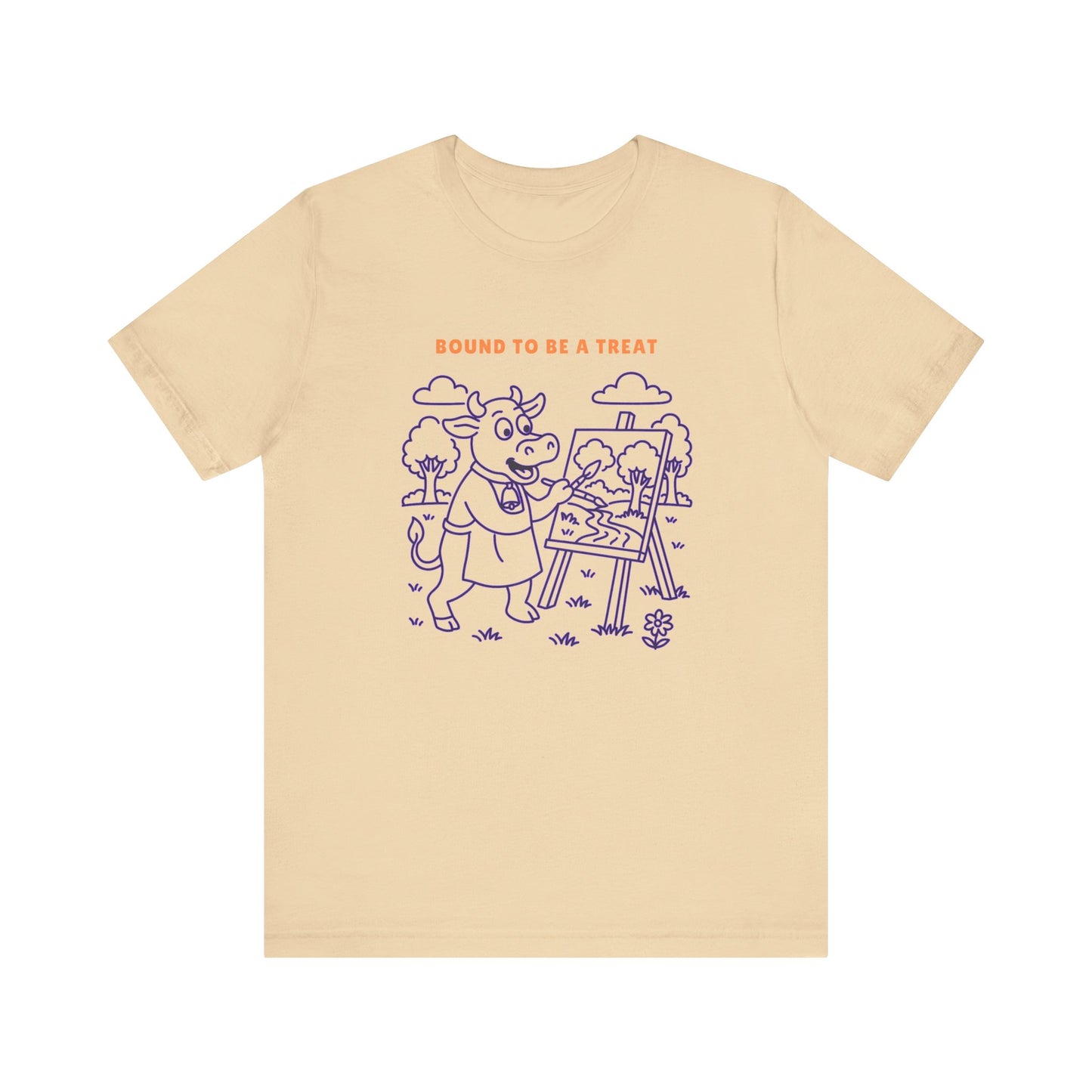 Purple Cow Landscape Artist T-Shirt