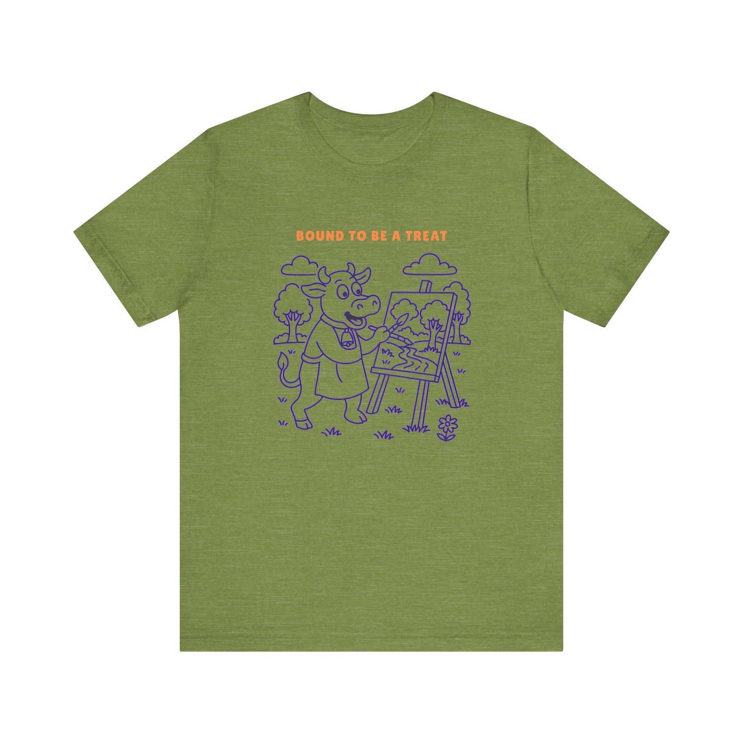 Purple Cow Landscape Artist T-Shirt