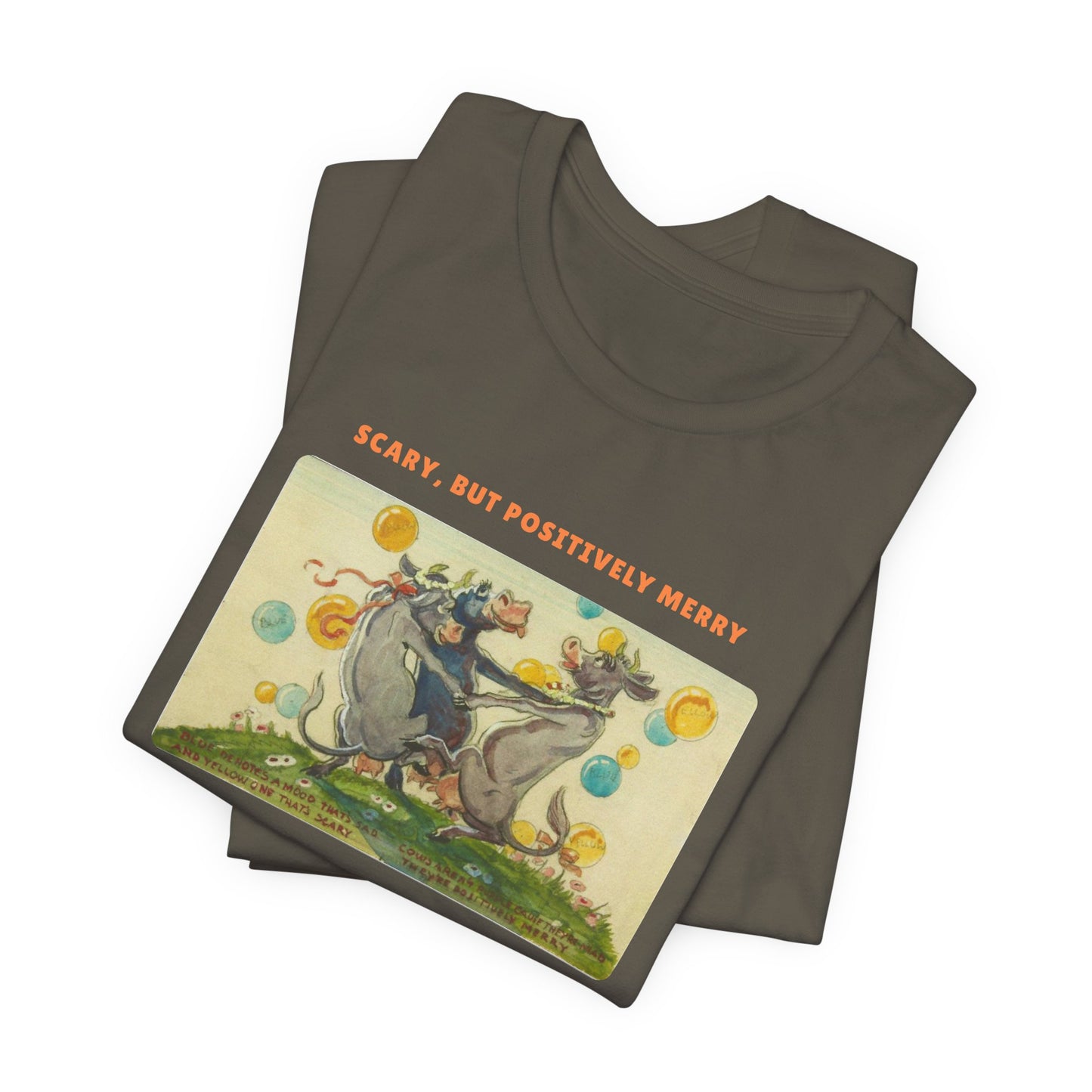 Scary, But Positively Merry Purple Cow T-Shirt