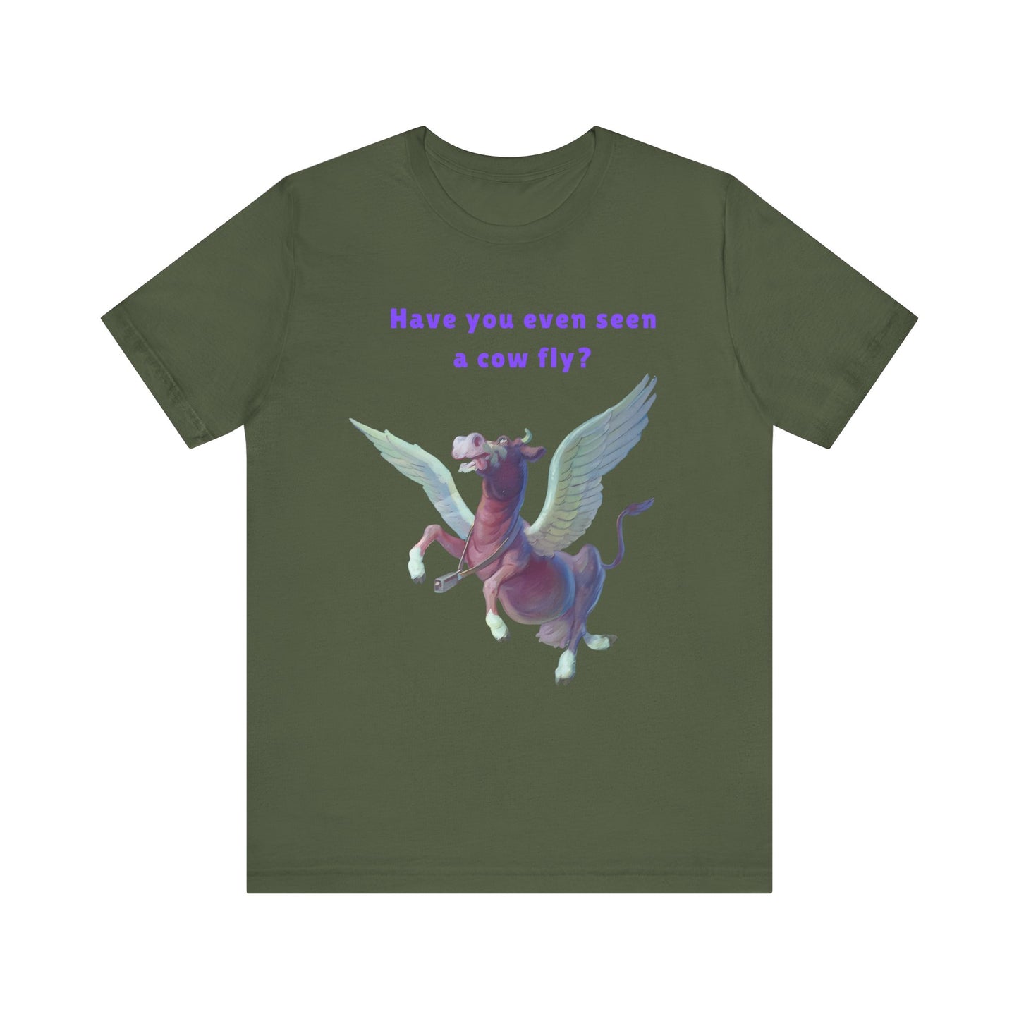 Purple Cow Flying T-Shirt