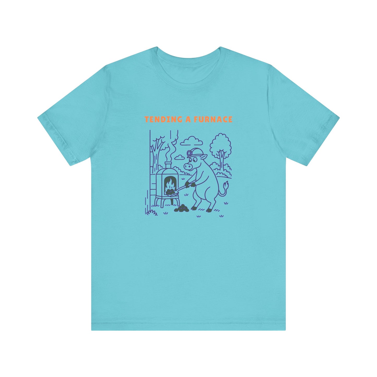 Purple Cow Tend a Furnace T-Shirt