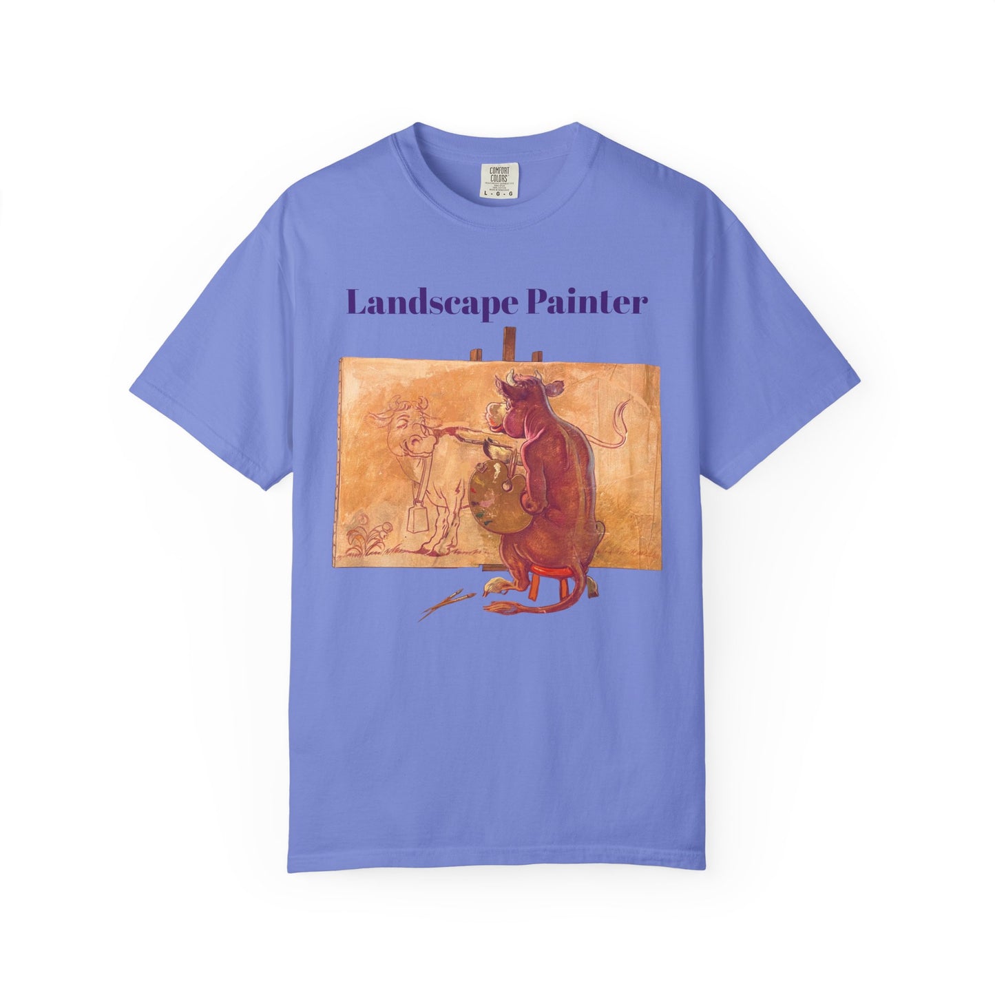 “Landscape Painter” – Purple Cow Artist T-Shirt