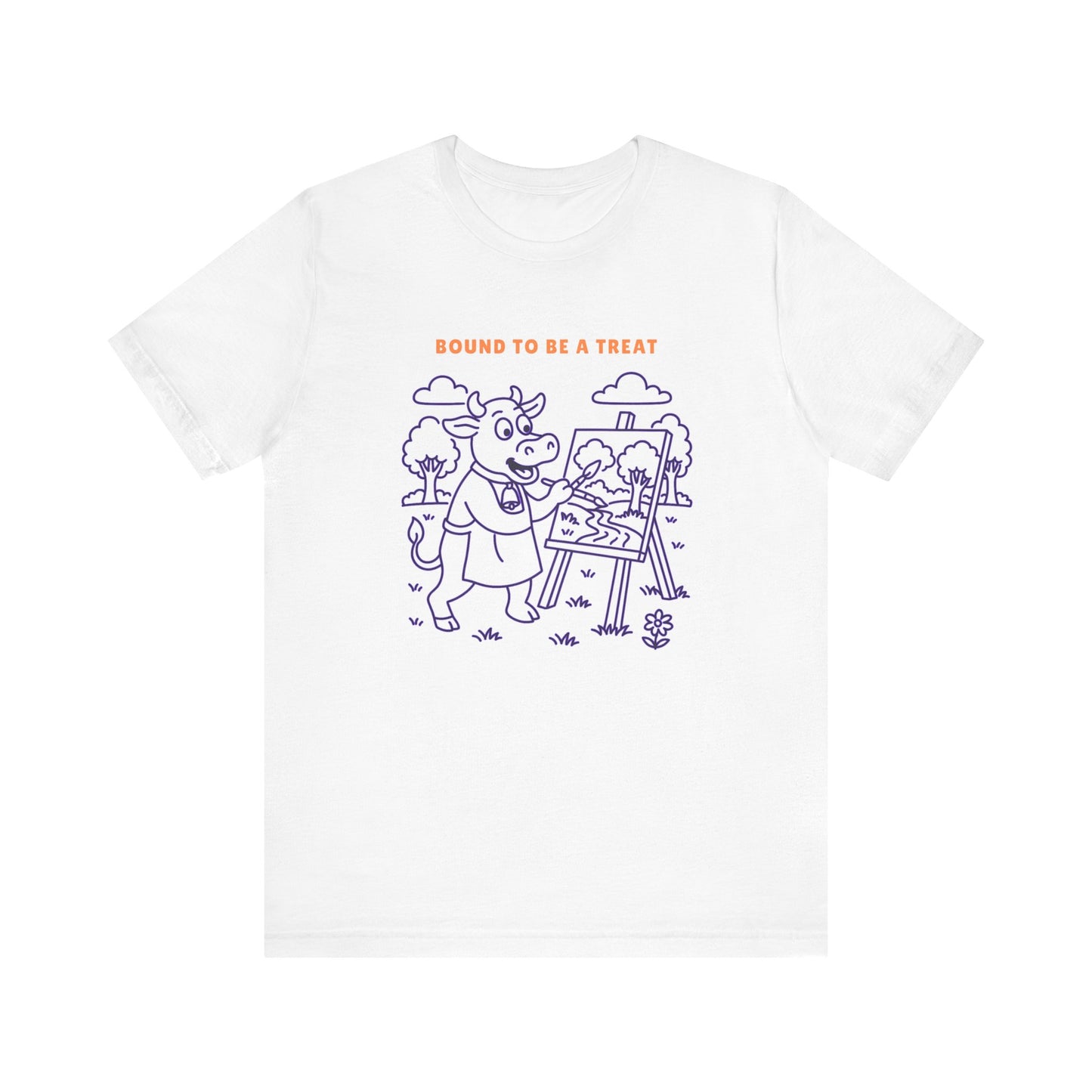 Purple Cow Landscape Artist T-Shirt