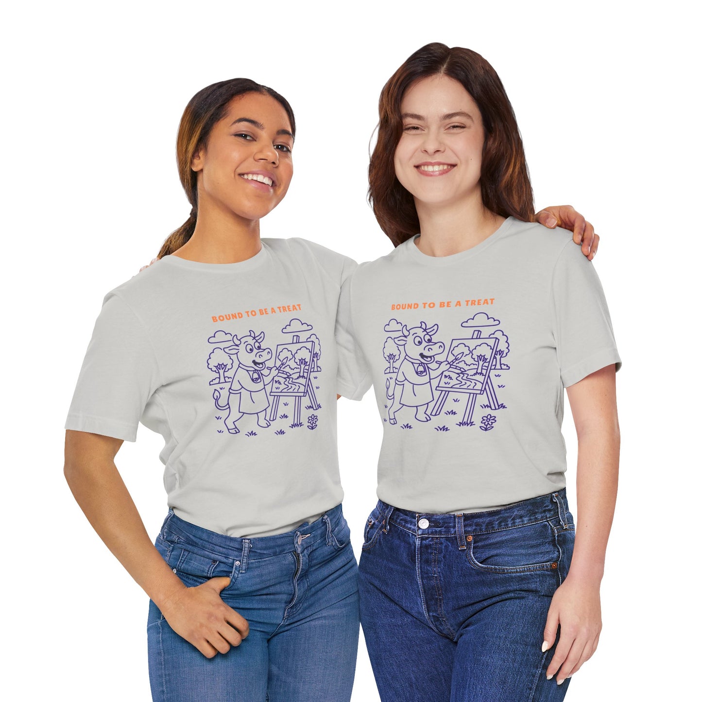 Purple Cow Landscape Artist T-Shirt
