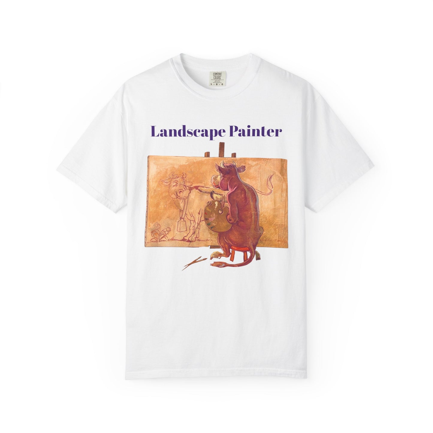“Landscape Painter” – Purple Cow Artist T-Shirt
