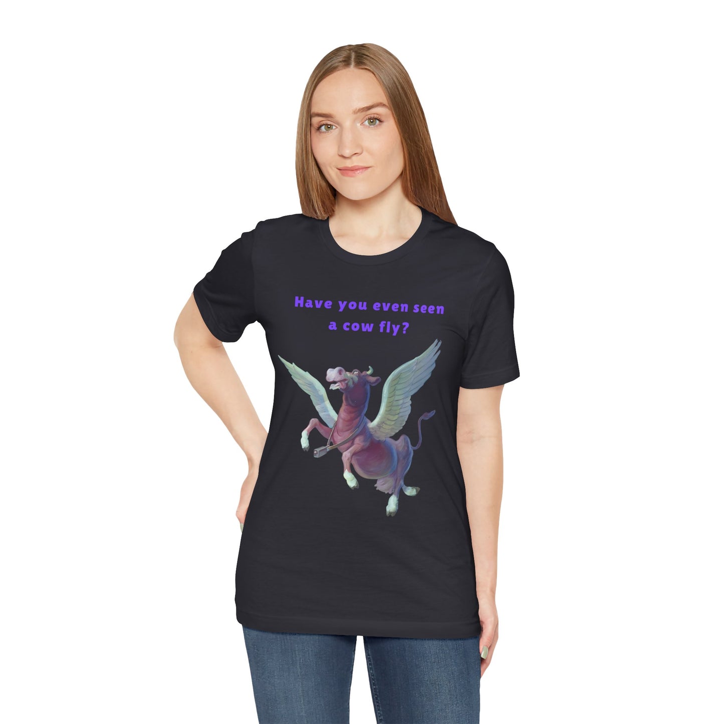 Purple Cow Flying T-Shirt