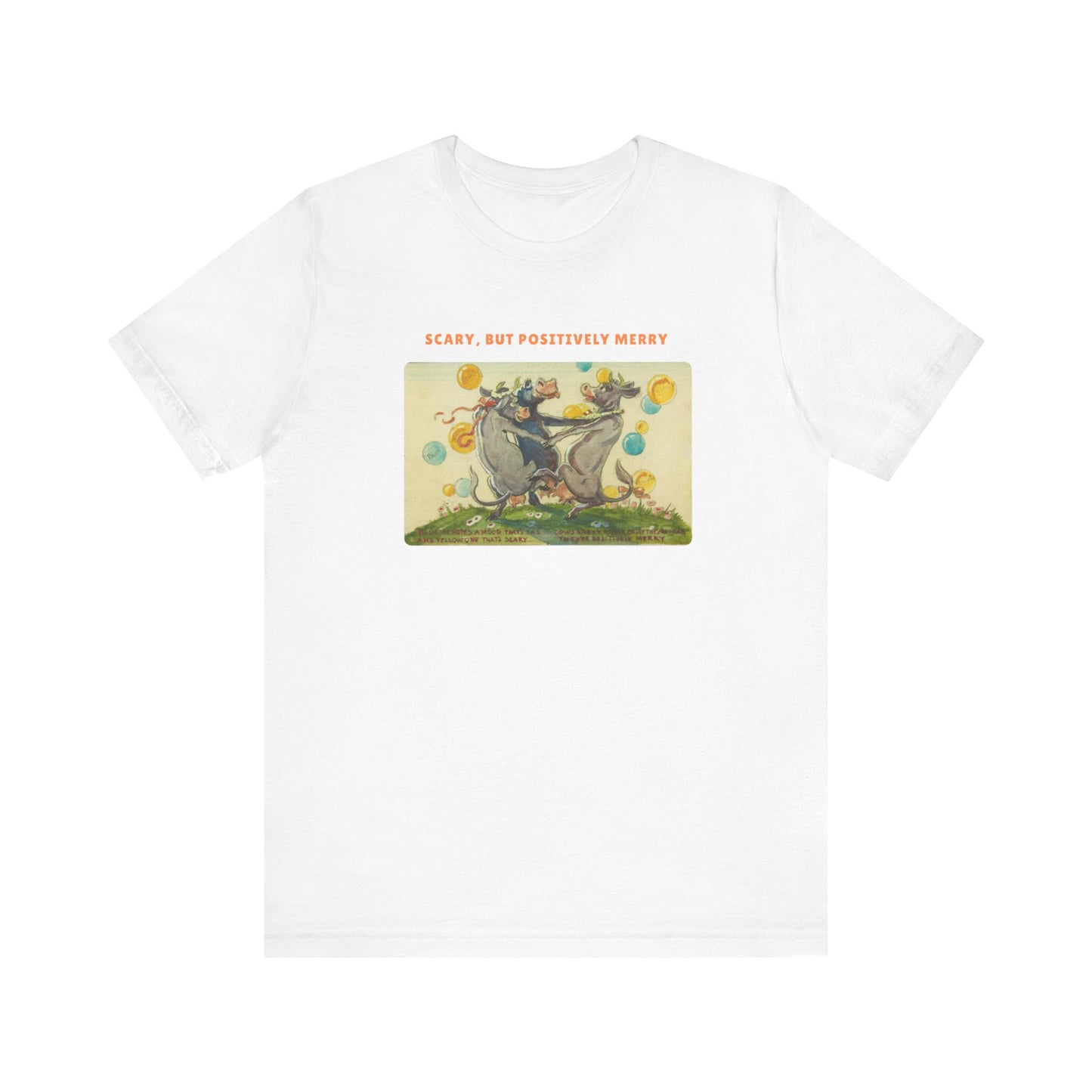 Scary, But Positively Merry Purple Cow T-Shirt