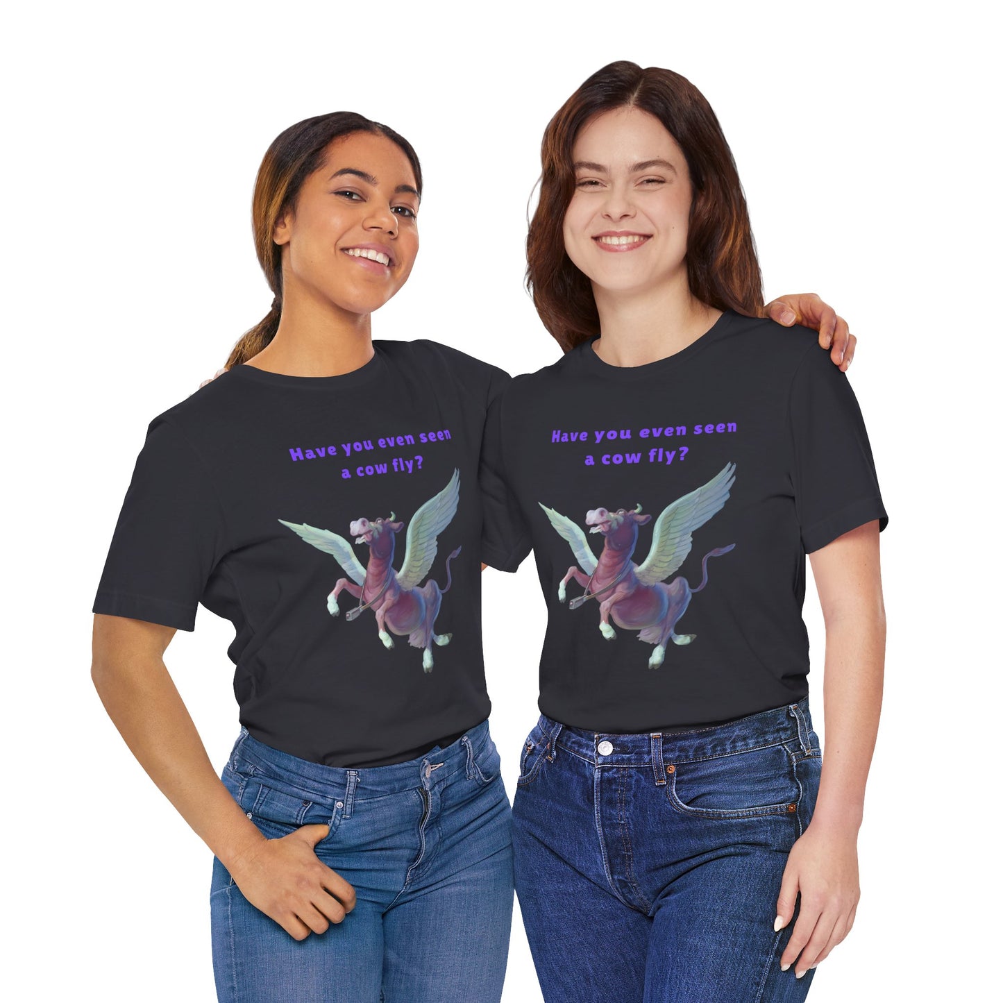 Purple Cow Flying T-Shirt