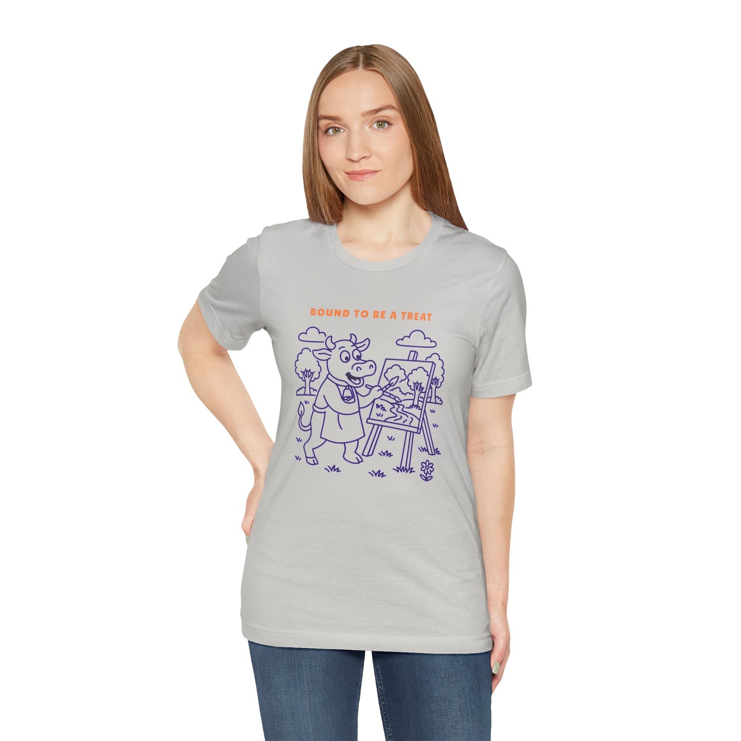 Purple Cow Landscape Artist T-Shirt